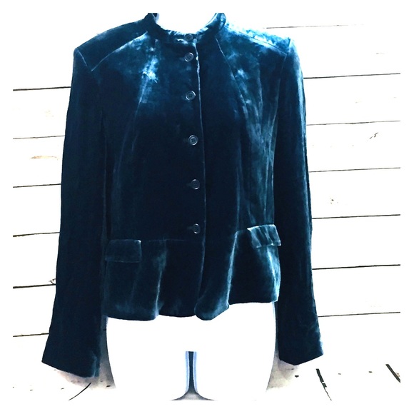 calvin klein velvet jacket womens